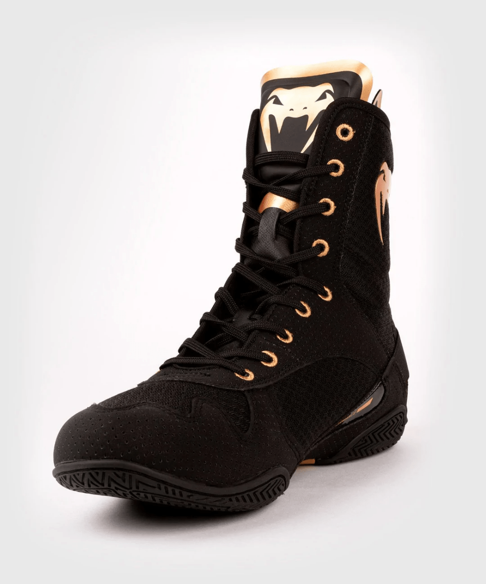 Venum Elite Boxing Shoes   Black/Bronze