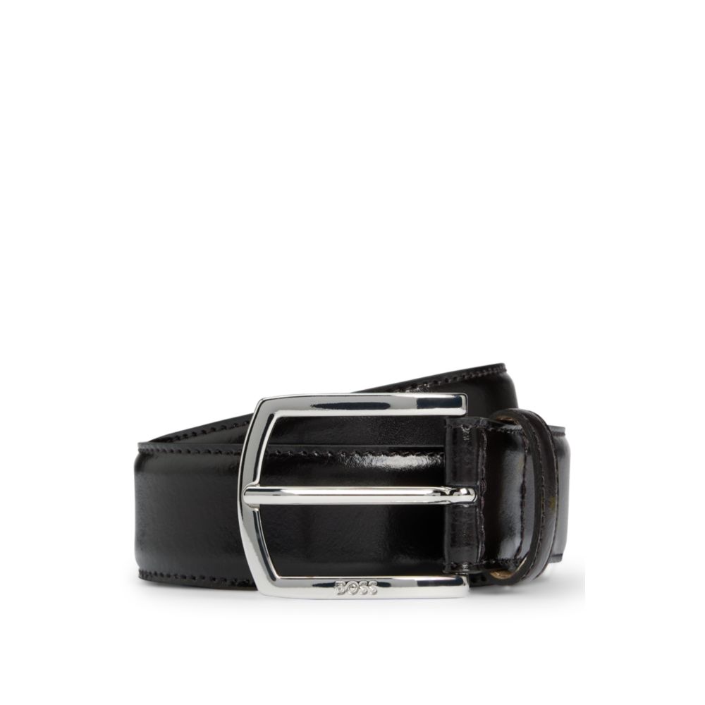 2061 Italian leather belt with branded buckle and full lining