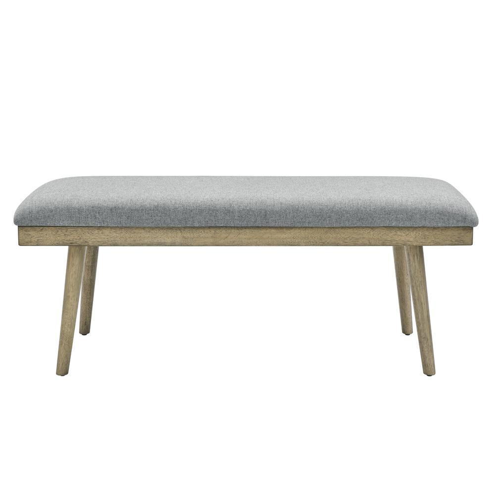 2736 Vida Gray Polyester Dining Bench