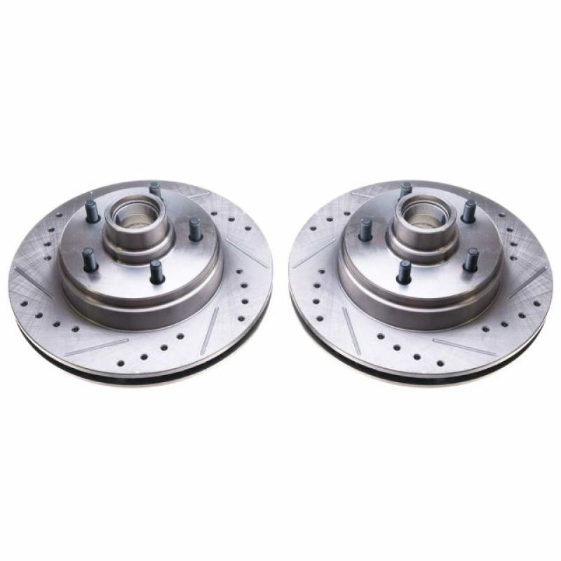 POWERSTOP Power Stop 86 89 Buick Electra Front Evolution Drilled & Slotted Rotors   Pair