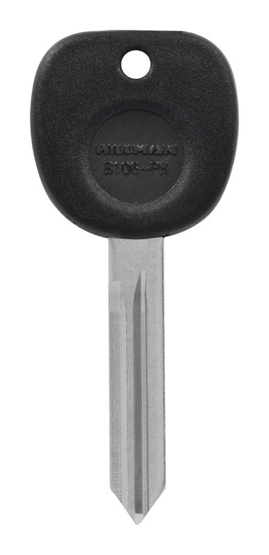 HILLMAN GROUP RSC Hillman Black & Silver Brass Automotive B106PH Double Sided Key Blank for GM (Pack of 5)
