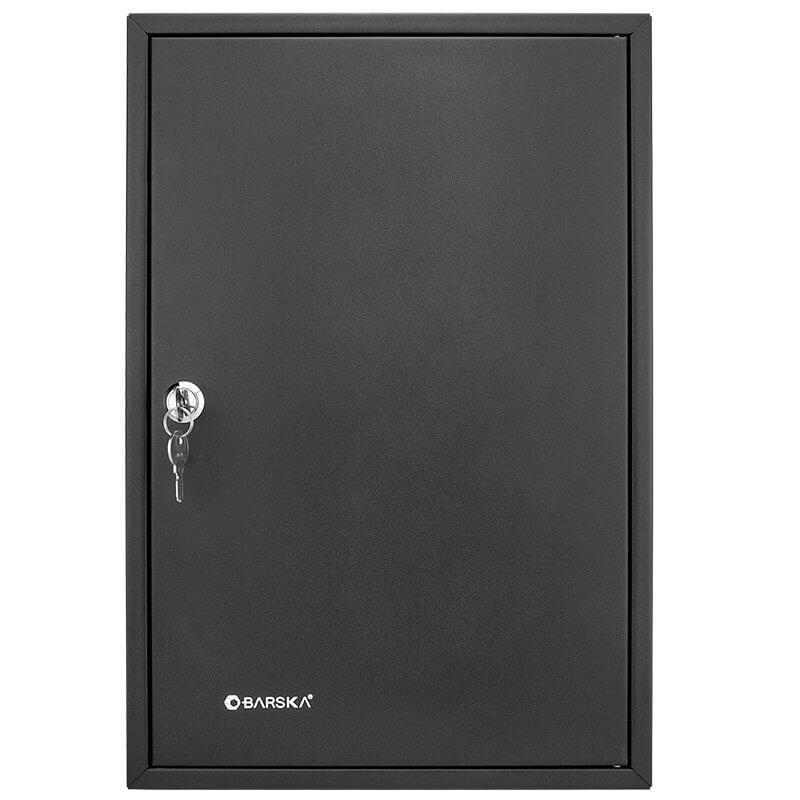 Barska CB12486 64 Keys Adjustable Key Cabinet   Black