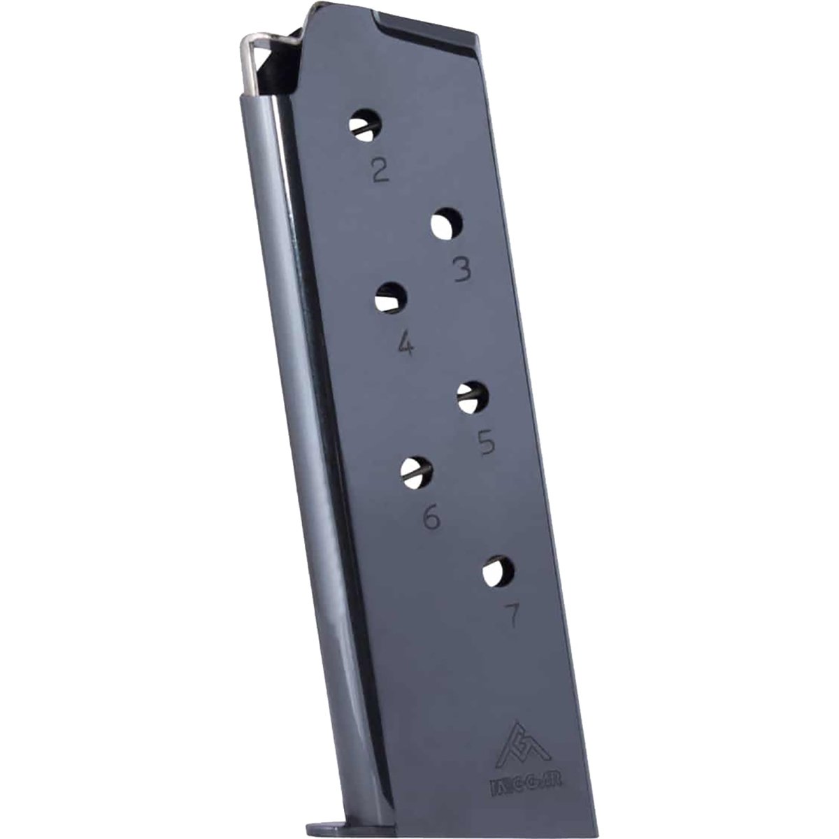 Mec Gar 7 Round Magazine for 1911 Full Size .45 ACP MGCG4507B Blued Coating