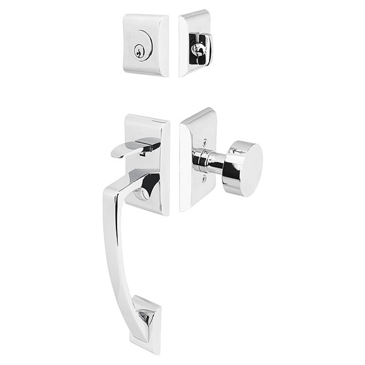 EMTEK Solid Brass Ares Style Entryway Set