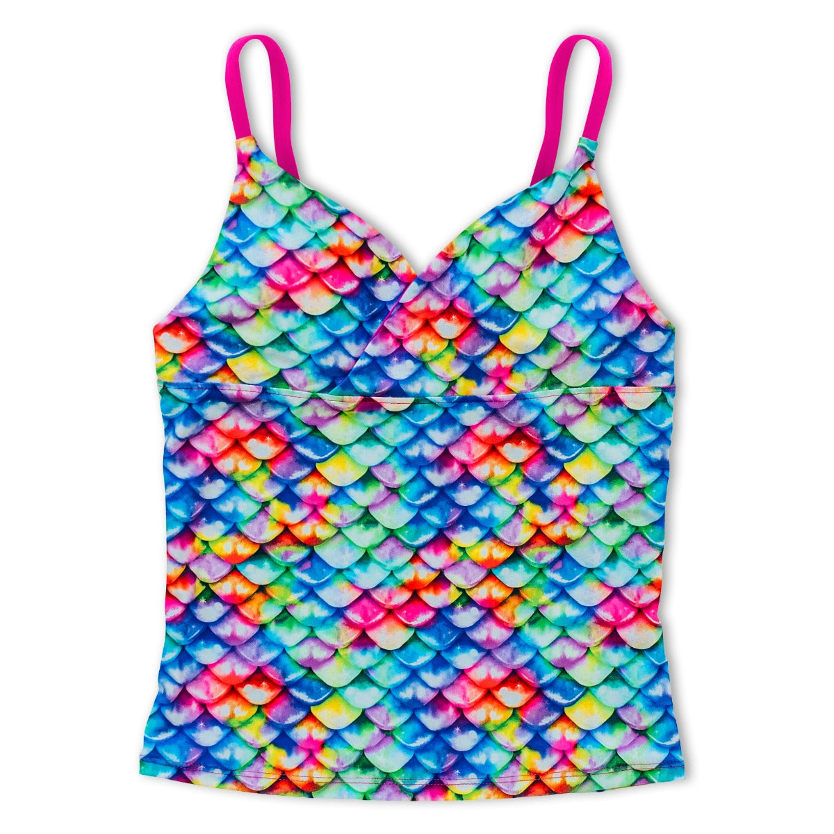 FIN FUN MERMAID Girls' Rainbow Reef Tankini Top