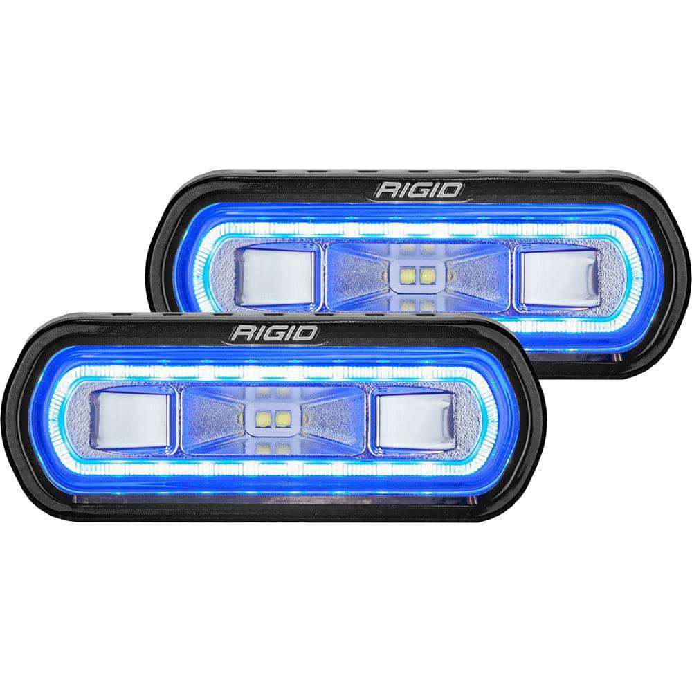 RIGID Industries SR L Series Surface Mount Spreader Light   Black Housing   Blue Halo [53121]