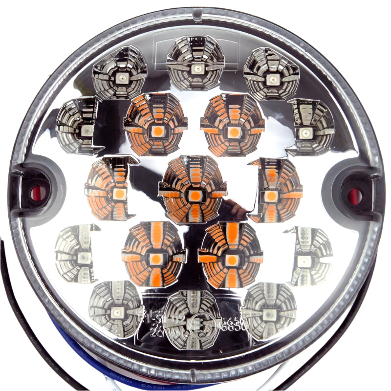 RING LED 95mm Stop Tail & Indicator Clear View Lens