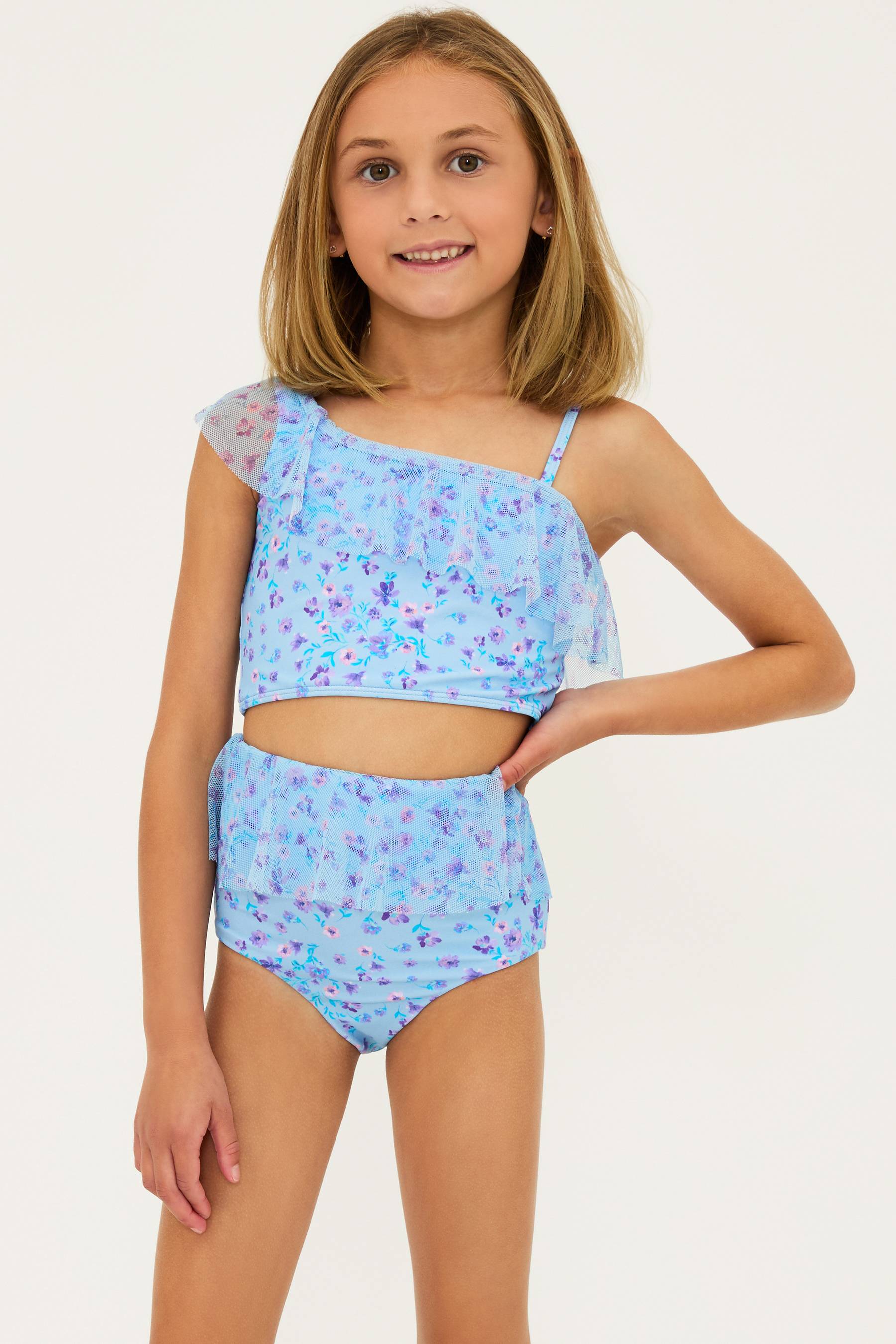 BEACH RIOT Little Ava & Daisy Set Iris Petal