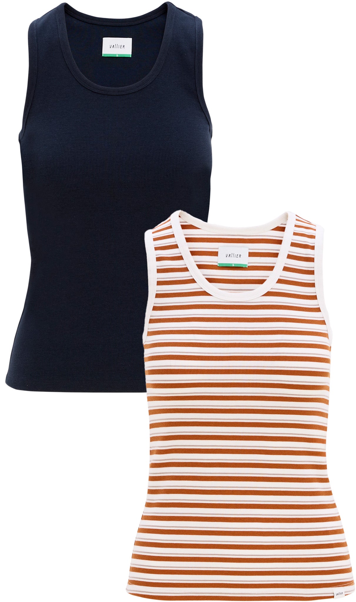 VALLIER Monti Rib Tank Top   2 Pack   Women's   Camisole côtelée Monti   Lot de 2   Femme