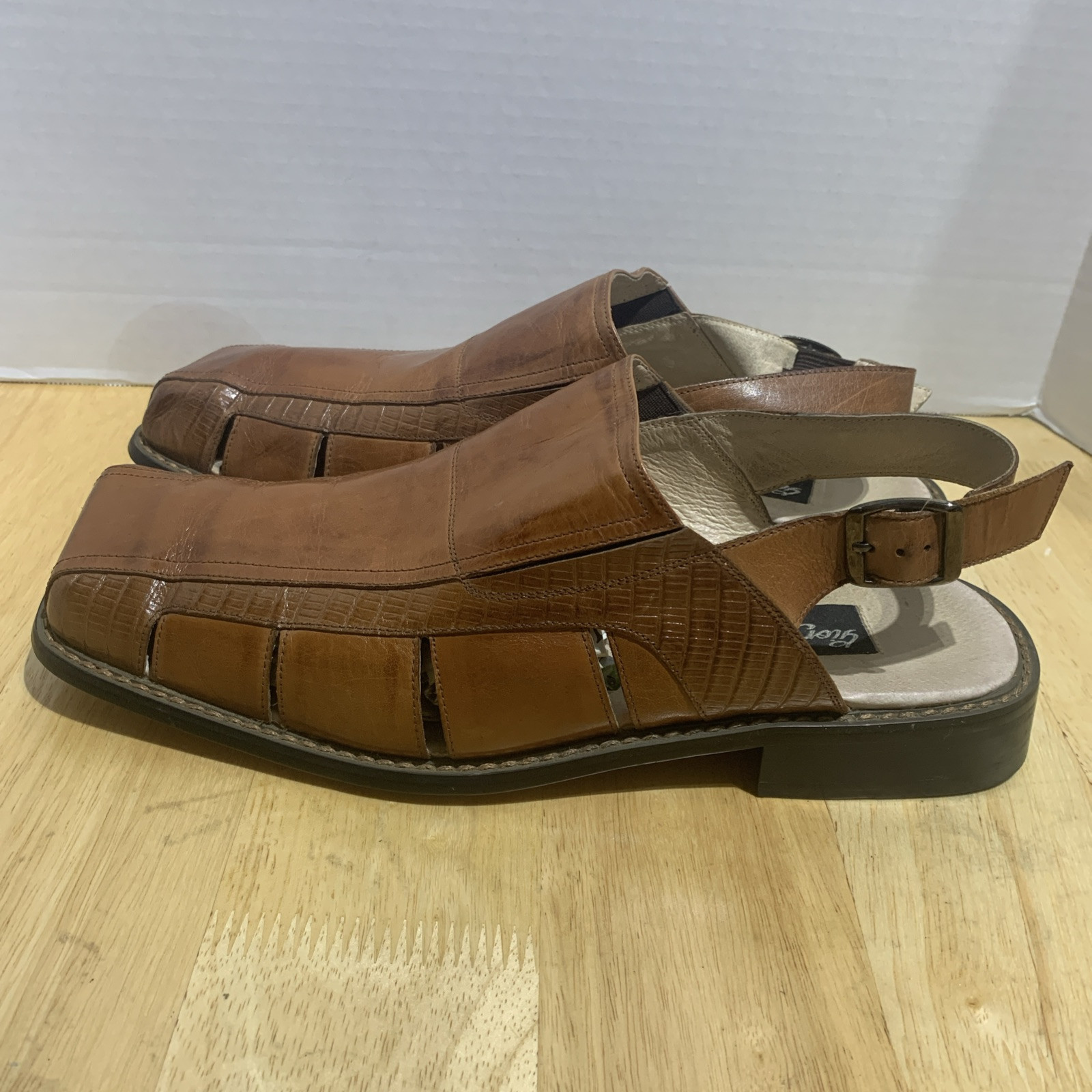 APL Giorgio V Sandali Uomo Pelle Taglia 12 Stile D 051658 Stile In Italia Marrone