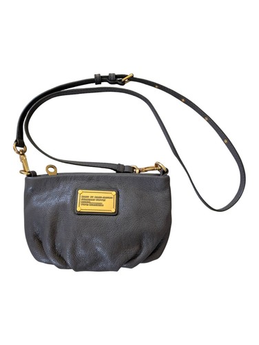 AWAY MARC BY MARC JACOBS Crossbody   Classic Q Percy Gray Leather Crossbody Bag