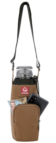 STATE BAGS Wolverine Brown Water Bottle Hol Sling Crossbody Bag Tactical Travel Shoulder