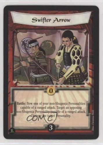 1999 Legend of the Five Rings (L5R) CCG   Ambition's Debt Swifter Arrow rs0
