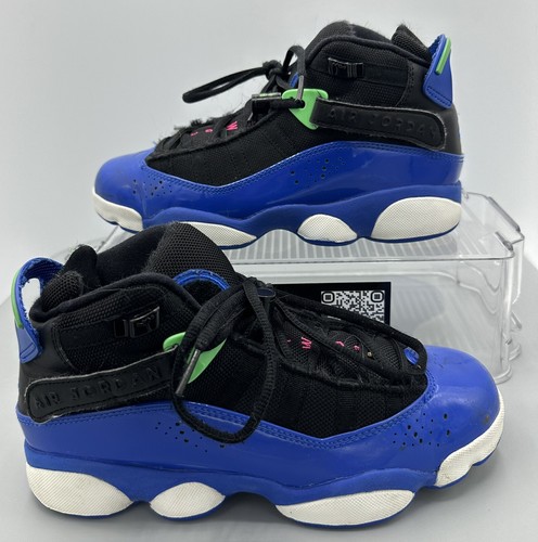 Nike Jordan 6 Rings GS Youth Sz 5.5Y Game Royal Lucid Green 323399 039 Shoes