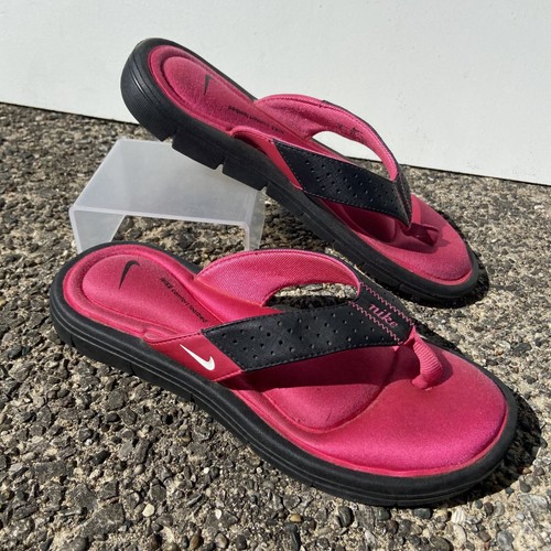 HÖGL Nike sandalo donna ultra comodo taglia 6 rosa nero infradito infradito casual piatto