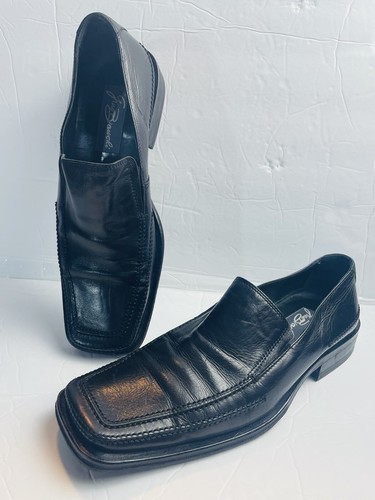 BRANDBLACK Mocassino Gino Bianchi uomo taglia 41 nero in pelle scarpe eleganti casual