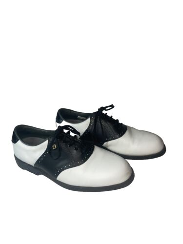 Footjoy Classics Spineless Golf Shoes White Black 9.5 C 99051A u