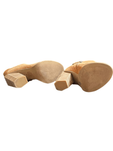 XX Alias Mae Tan Colored Slip On Mules Sixe 7