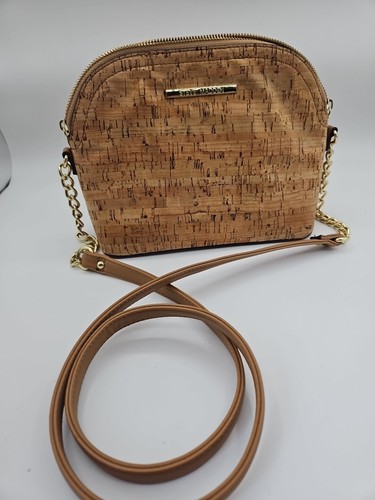 Steve Madden Cork Camel Color Crossbody Handbag Purse