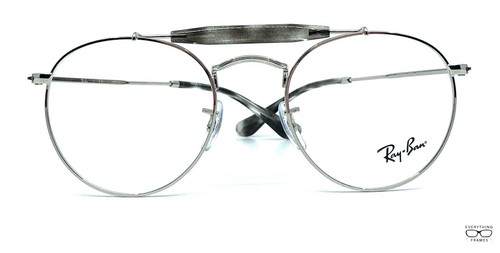 Ray Ban RB3747V 2501 Silver Eyeglasses New Authentic 50