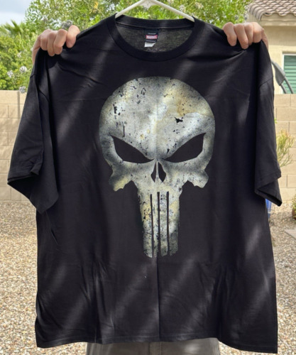 PALACE Marvel Comics The Punisher Black Tee Shirt 3XL Cotton New Without Tags