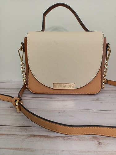 Steve Madden Crossbody Handbag Camel W  G Chain On Strap
