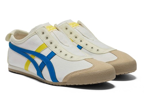 Onitsuka Tiger MEXICO 66 SLIP ON 1183A360 127 CREMA DIRETTORIO BLU