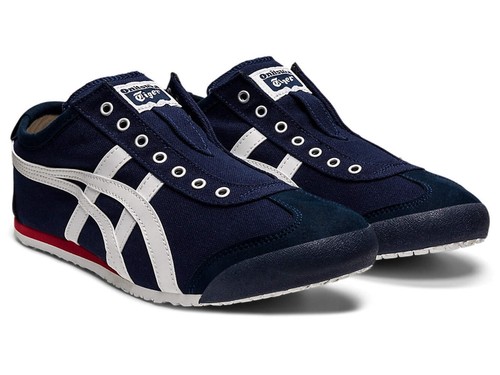 Onitsuka Tiger MEXICO 66 SLIP ON 1183A360 401 BLU NAVY BIANCO SPORCO