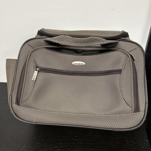 Samsonite 1910 Milan Mocha Carry on Overnight Bag Many Pockets Durable Quality!