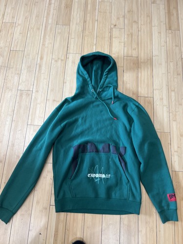DMX Shoe Palace Hoodie Size Large Green Rap Hip Hop Exodus 1:7 Tribute Men’s