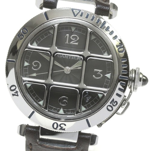 CARTIER Pashagrit 950 W3105255 lunetta platino quadrante nero automatico uomo_844733