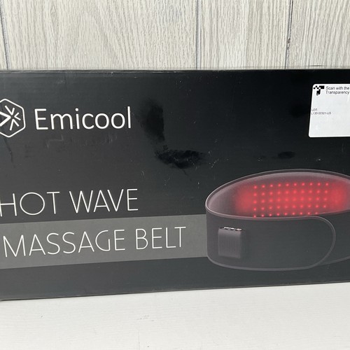Emicool Hot Wave Lower Back Massager Belt   Four Modes Heating Massage Red Light