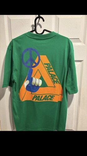 Palace Green T Shirt with Peace Sign Graphic
