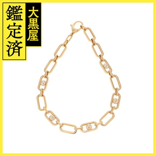 Louis Vuitton My LV Chain Pearl Necklace G 19.3in Length U