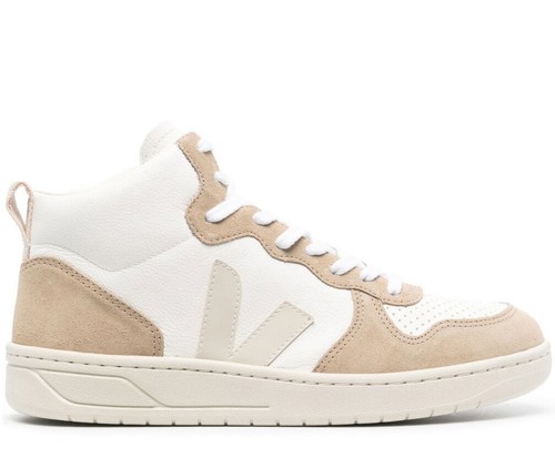 VEJA V 15 LEATHER HIGH TOP SNEAKERS SCARPE DONNA VQ0503109A