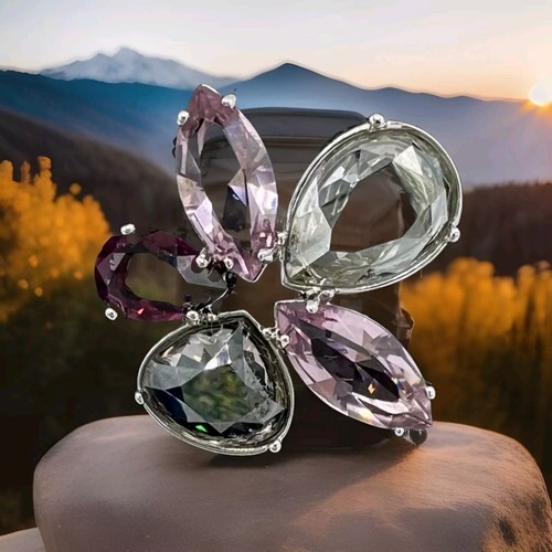 ANELLO STORICO FIRMATO SWAROVSKI HERITAGE 1029638 Taglia 55