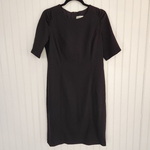 ESSENTIALS ELIZA J Black Modest Career Essential Sheath Dress size 12