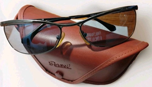 Persol 2099 S 60 17 Gunmetal Wrap Sunglasses 513 48 Blue Lens Made In Italy