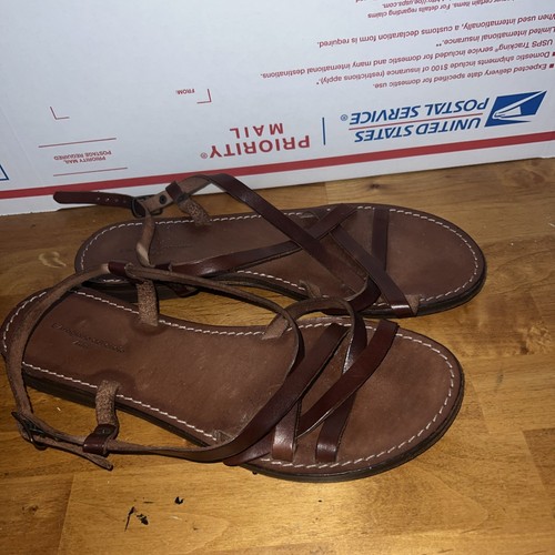 Gianluca   L'artigiano del cuoio leather sandal Handmade in Italy Size 40