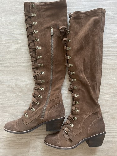 Free People   Jeffrey Campbell   Stivali Johnny scamosciati   Marrone   7   Nuovi!!!!!
