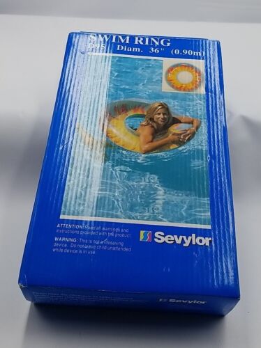 Sevylor Vintage Swim Ring Pool Float NEW Rare 36" New Tube Inflatable