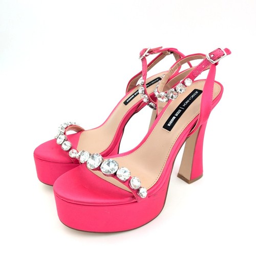 Sandali Jessica Rich x Steve Madden Zoey con plateau e strass taglia US7 5 M EU38