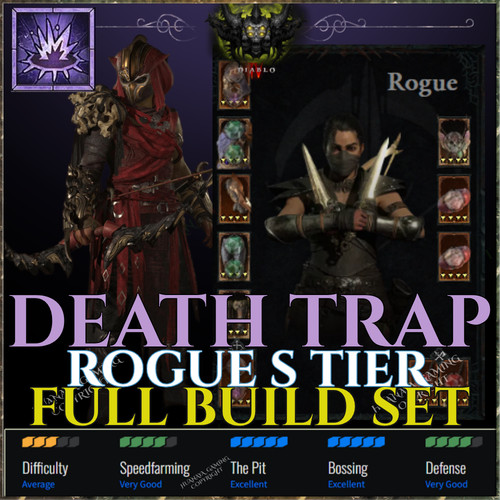 ?Diablo 4?DEATH TRAP ROGUE? ENDGAME BUILD ?SEASON 9 SINS OF HORADRIM