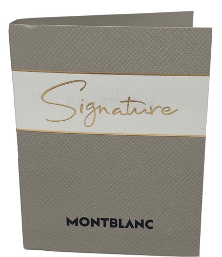 Montblanc Signature 0.06 oz 2 ml Eau De Parfum Spray Mini Travel Sample Vial