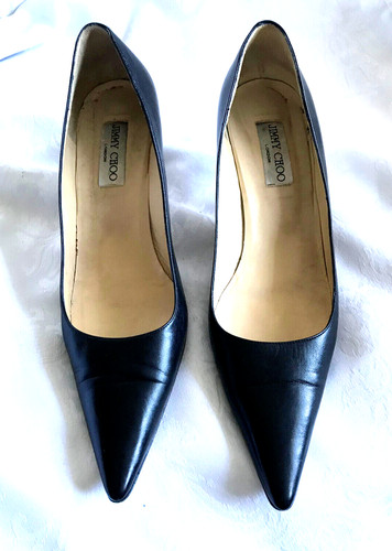 $610 Jimmy Choo Genuine Leather Pointy Pumps Heels in BOX** IT 42  US 12