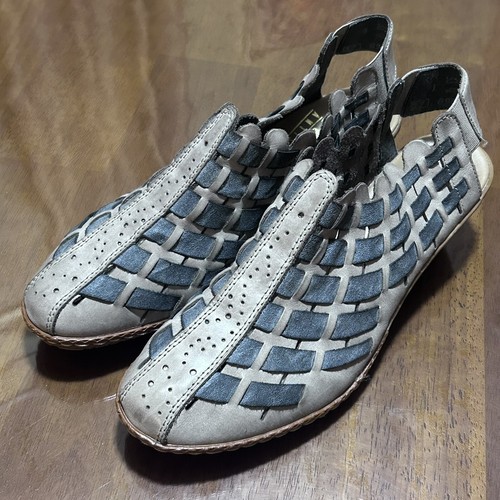 Rieker Antistress Sina Slingback Leather Heeled Shoe Women EU 37 (US 6) Comfort