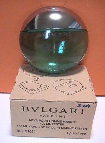 BVLGARI PARFUMS  AQVA POUR HOMME MARINE  Eau de Toilette  100 ml 3.4 fl.oz.  NEW