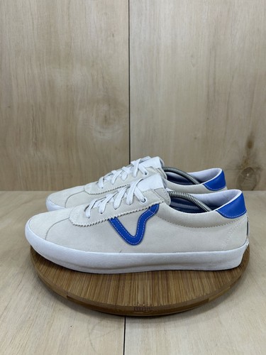 Scarpe da ginnastica Vans Skate Sport Director blu bianco pelle scamosciata uomo taglia 12