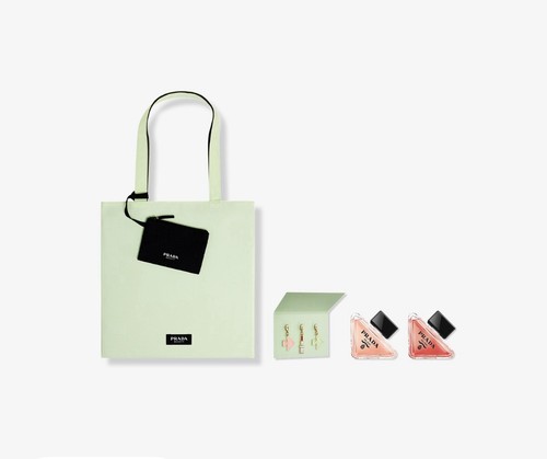 Prada Paradoxe Mini Perfume Set Eau de Parfum & Intense & Tote Bag & Charms Set