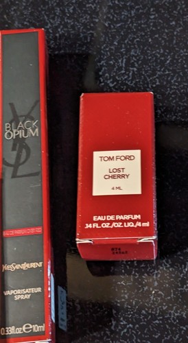 YSL Cherries Black Opium Over Red .33 fl oz Summer Fragrance Layers with Vanilla